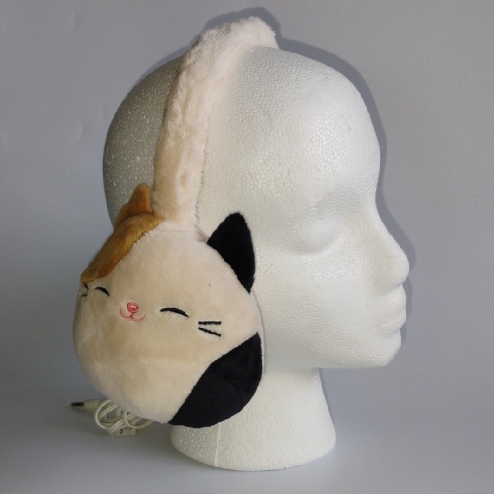 Squishmallows Cream and Black Cat Headphones